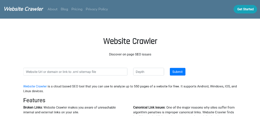 website crawler
