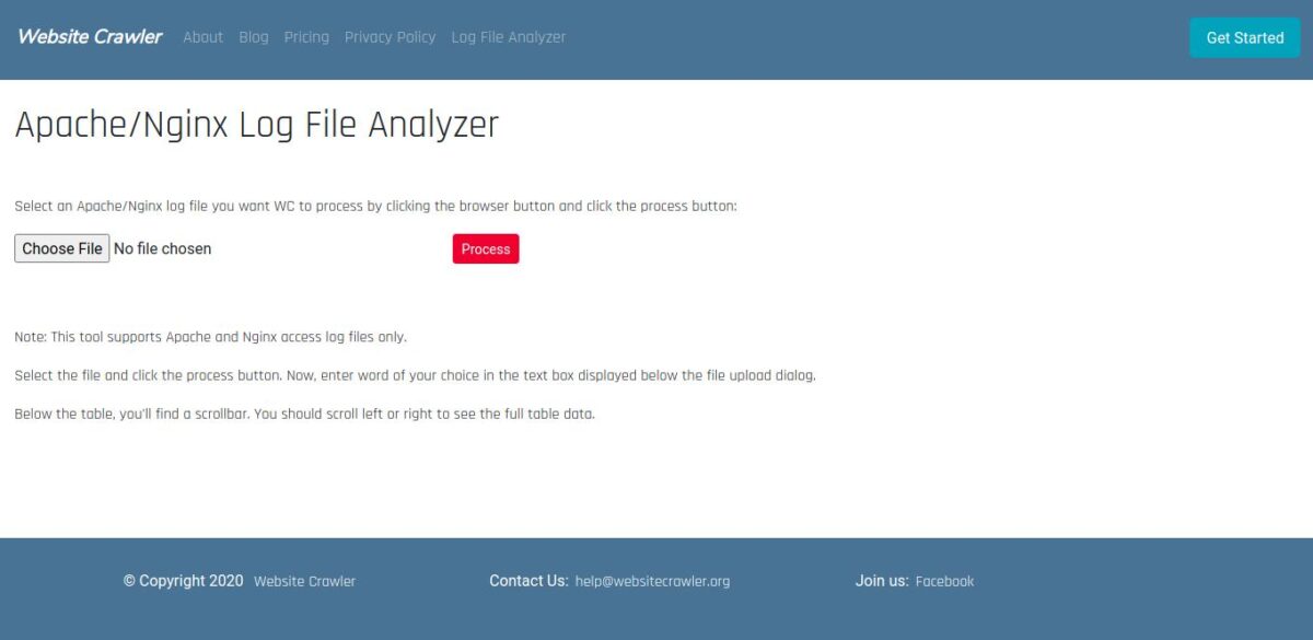 Log File Analyzer